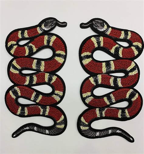 4x8.5cm gucci snake patches|Gucci Snake Skin .